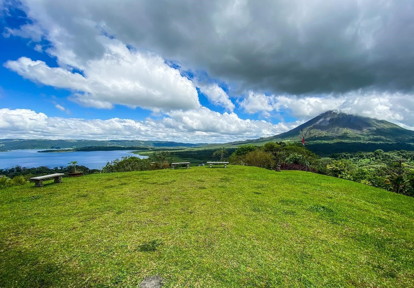 Arenal Garden Lodge open hillside land with lake views in El Castillo, Hotel for Sale near Arenal Volcano Costa Rica