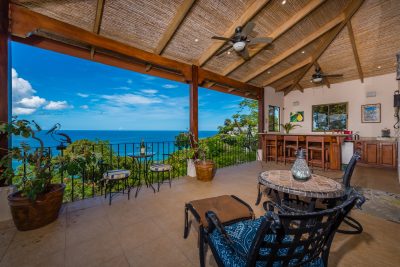 Casa Las Brisas terrace with panoramic Pacific Ocean views | Costa Rica Real Estate CR