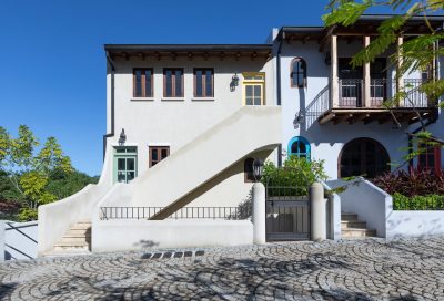 : Exterior of 14B Calle Cartagena ocean-view condo in Las Catalinas, marketed by Costa Rica Real Estate CR