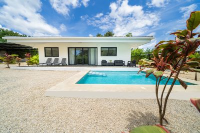 Playa Grande Home Costa Rica exterior with private pool and terrace in tropical setting