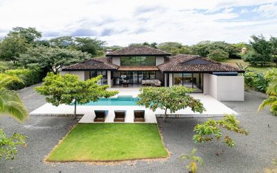 Los Almendros 69 Hacienda Pinilla luxury home with pool and terrace overlooking tropical landscaping in Guanacaste, Costa Rica