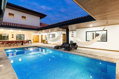 Casa Baula Hacienda Pinilla vacation rental pool courtyard in Las Brisas #41, a Hacienda Pinilla home for sale in Costa Rica