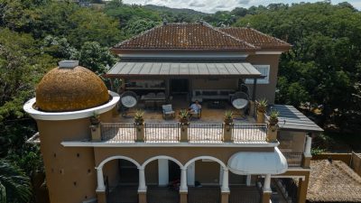 Luxury ocean-view Boca Raca Penthouse 7 with expansive terraces and Mediterranean architecture in Playa Tamarindo, Costa Rica.
