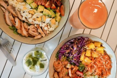 Fresh café dishes served at Cha Cafe Tamarindo, reflecting menu offerings within a restaurant business for sale in Tamarindo.