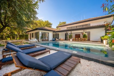 Villa Brisa Marina pool and terrace view in Las Brisas, Hacienda Pinilla, showcasing tropical modern design and outdoor living.