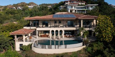 Hillside Spanish colonial home with infinity pool in Mar Vista, Flamingo, Costa Rica