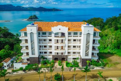 Flamingo Towers in Playa Flamingo overlooking the Pacific Ocean coastline