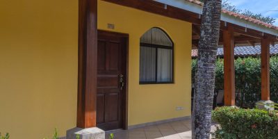 Exterior entrance of Villagio 371B in Playa Potrero, a furnished beachside condo Costa Rica residence