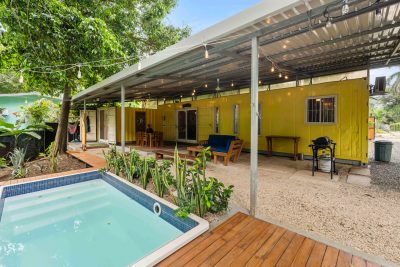 Casa Lemonpaloosa Playa Potrero outdoor area with plunge pool and covered patio, property with plunge pool Costa Rica