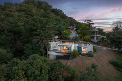 Casa San Pedro Las Ventanas modern ocean view home with pool and jungle surroundings in Playa Grande, Costa Rica.