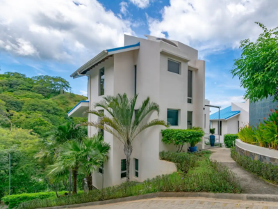 House of Winds 1 Playas del Coco exterior with hillside setting and ocean view home Coco perspective