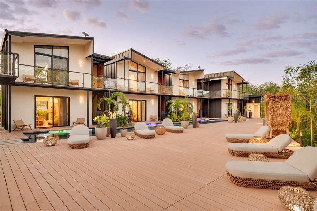 The Bungalows pool deck and modern units in Cabo Velas, boutique hotel investment in Playa Flamingo Costa Rica
