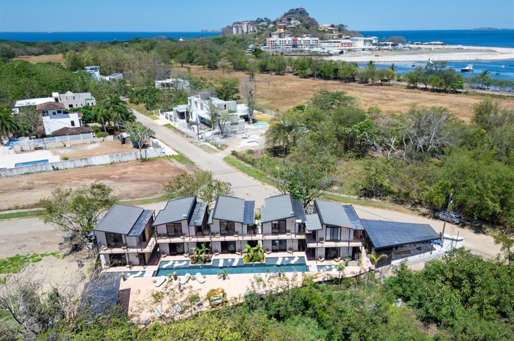 Aerial view of The Bungalows near Playa Flamingo, investment property in Guanacaste Costa Rica
