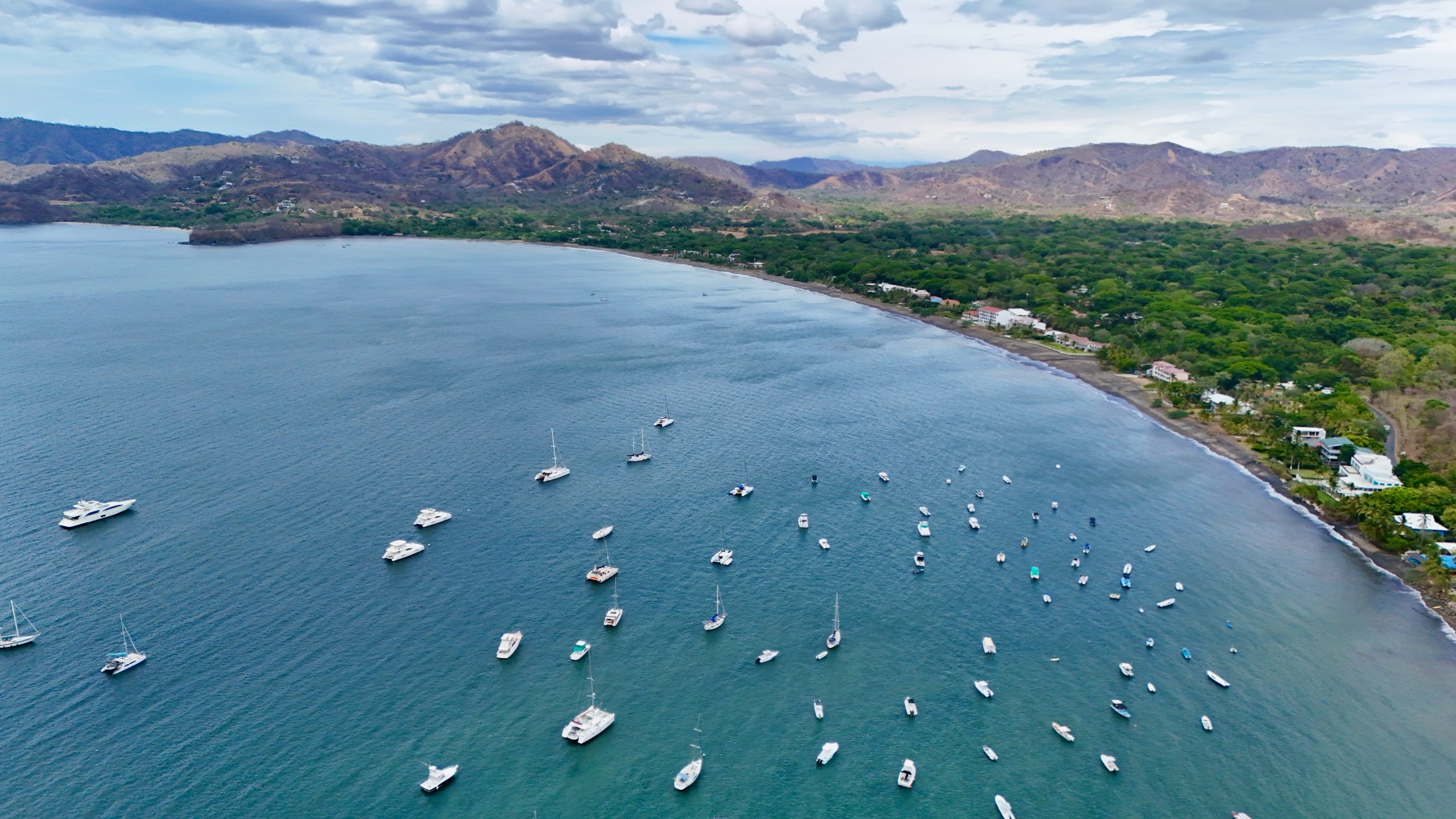 Aerial view of Potrero Bay near Zapotal Costa Rica, highlighting the coastline, ocean views, and surrounding Guanacaste luxury real estate corridor.